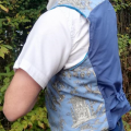gilet réversible Hommes Fifi au jardin L'élégant bleu_détail4