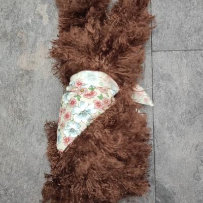Lapin avec bandana ou noeud papillon fourrure d imitation bourre recyclee oekotex lavable ecorpoducts fifi au jardin i7