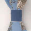 noeud papillon bleu et toile de Jouy réversible Fifi au jardin gamme Hommes gamme Mariages