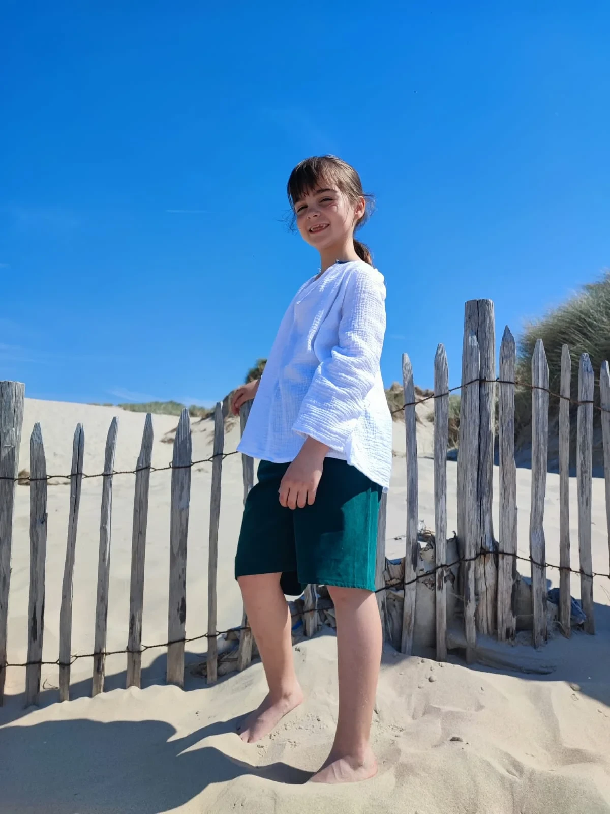 Tunique henry elegante ultra confortable coton oekotex boutons nacre fait main par fifi au jardin i1