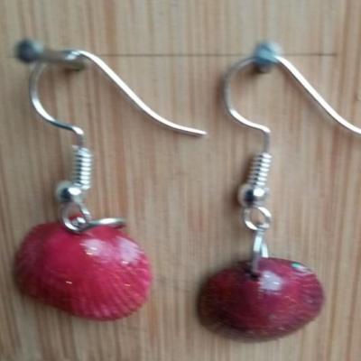 Boucles d oreilles fifi au jardin precious ete 2021 coquillages rouges