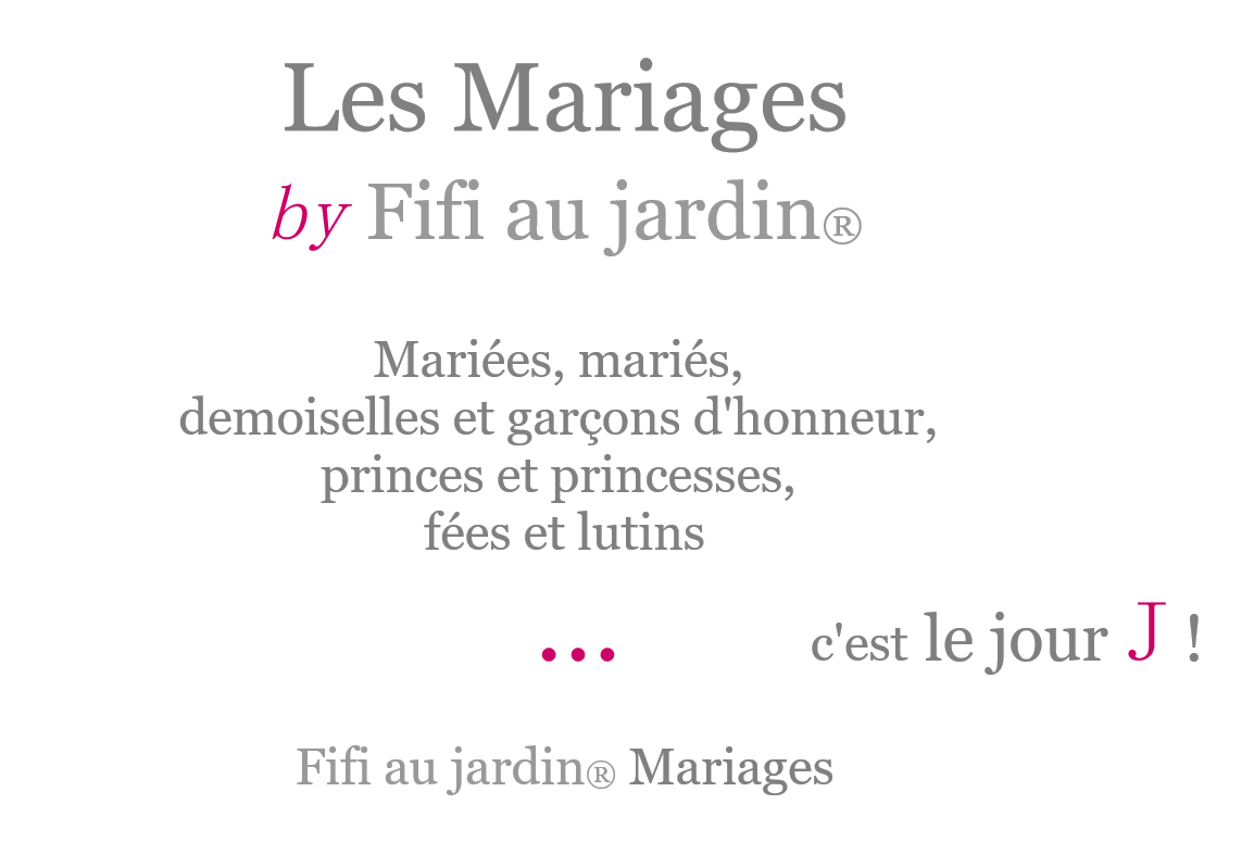 Les mariages by fifi au jardin 1
