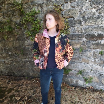 Veste reversible fauve coton et toile edition figue maison fifi au jardin i5